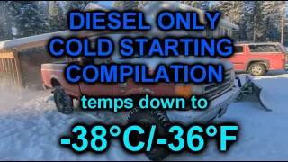 EXTREME DIESEL COLD START Compilation | s.3 ep.4 | Frozen diesels in Finland and Siberia down to -38