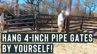 HOW TO HANG TWO GATES PERFECTLY LEVEL (WITH EACH OTHER AND THE FENCE)