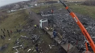 Raw Video: Aerial Views From MH17 Wreckage Site