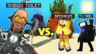 SKIBIDI TOILET VS TITAN TV MAN BASHKIM! 😱 In Minecraft!
