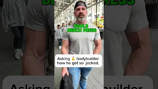 Asking 🥇 bodybuilder in NYC what he does to get jacked. #workout #bodybuilding #nyc