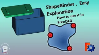 FreeCad Tutorial.  Shapebinder Explained. How to use it effectively. Must-Use tool in FreeCad