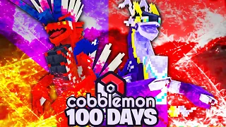 I Spent 100 DAYS In MINECRAFT COBBLEMON