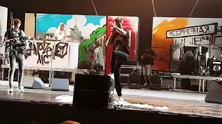 Noize MC Москва Зелёный Театр #Летовстолице 14.07.2017 Последняя песня фристайл