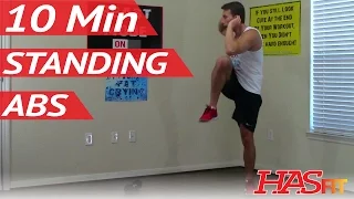 10 Min Standing Ab Workout - HASfit Standing Ab Exercises - Standing Abdominal Exercises Workouts