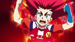 Beyblade burst sparking episode 23 AMV Lane and hyuga vs Aiga and hikaru