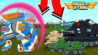 УНИЧТОЖЕНИЕ ЛЕГЕНДАРНОГО КОНГА! МУЛЬТИКИ ПРО ТАНКИ HILLS OF STEEL! CARTOONS ABOUT TANKS