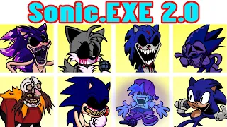 Friday Night Funkin' VS Sonic.EXE 2.0 Update Full Week + Cutscenes + All Secret Song (FNF Mod/HARD)