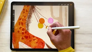 Procreate Tutorial - Using Procreate Alpha Lock To Add Texture