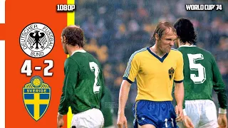 West Germany vs Sweden 4 - 2 Second Round Highligh & All Goals World Cup 74 HD