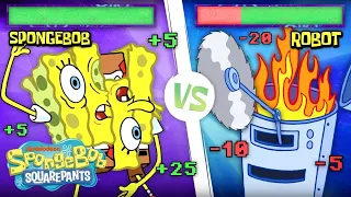 SpongeBob & Patrick Battle the Robots 🤖 | SpongeBob Squareoff