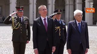 Mattarella riceve il Presidente della Repubblica della Lettonia - INTEGRALE