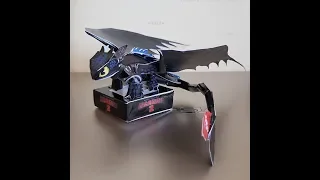 DIY HOW TO TRAIN YOUR DRAGON - TOOTHLESS PAPER TOY [TIME LAPSE]