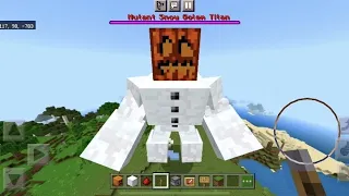 Snow Golem Titan in Minecraft. No Mods!