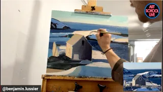 FREE ART LESSON: Using Thicker Paint in your Paintings with Benjamin Lussier