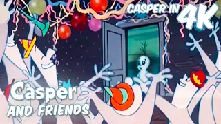 Casper’s Surprise Party 🎈 🥳  | Casper and Friends in 4K | 1 Hour Compilation | Cartoon for Kids