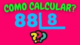 COMO CALCULAR 88 DIVIDIDOS POR 8? | Dividir 88 por 8