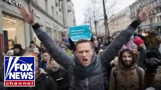 Russian opposition leader Navalny arrested during protests