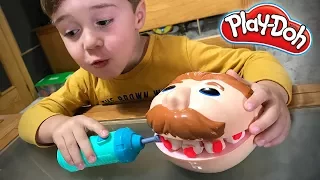 PLAY-DOH DENTIST PLAY SET FOR KIDS!! Playdough Playset Toys