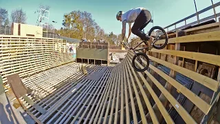 DEATH HALF PIPE BMX RIDING!