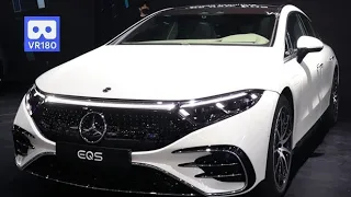 3D 180VR 4K Benz Mercedes EQS 450+ Elctric Car 😜😜 VR Dream Car