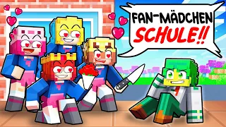 Als JUNGE ALLEINE auf der FAN-MÄDCHEN SCHULE in Minecraft!