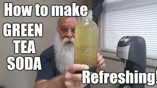 How to make GREEN TEA SODA! Refreshing!