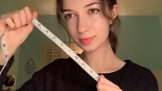 ASMR Measuring your face | soft spoken, personal attention, roleplay [lofi]