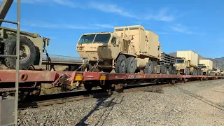 UP 5731 Military Train Cajon Pass