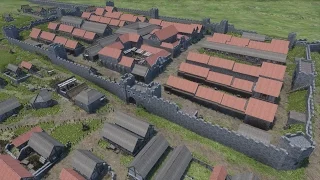 Hadrian's Wall - Housesteads Fort Walkthrough - Medieval Engineers