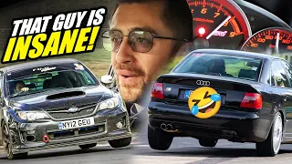 CRAZY Audi DRIVER vs Subaru Impreza STI S206 // Nürburgring