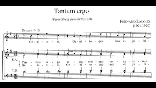Fernand Laloux - Tantum ergo (score video)