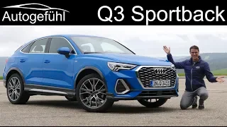 Audi Q3 Sportback FULL REVIEW S-line 1.5 TFSI MHEV vs 2.0 TFSI comparison