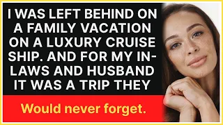It was as if my husband and in-laws had left me behind on a family vacation on a luxury cruise ship.