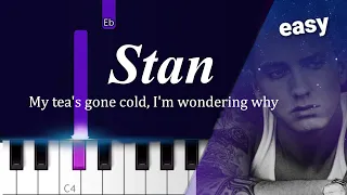 Stan   ~ Eminem ft Dido | quick easy piano tutorial