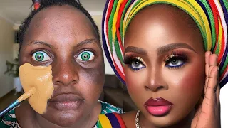 UNBELIEVABLE 😱 VIRAL BOMB 💣🔥BRIDAL MAKEUP & GELE TRANSFORMATION💄CIRURGIA PLASTICA 💉 MAKEUP TUTORIAL