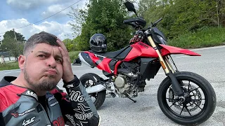 DUCATI REVOLUTIONNE LE SUPERMOT ! ( Fin de Rodage de Mon 698 !)( On tente les arrivées en glisse ? )