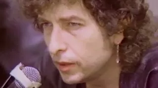 Dylan press conference, 1986, Brett Whiteley Studio, Sydney