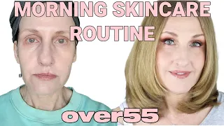 ANTIAGING MORNING SKINCARE ROUTINE OVER 55