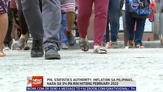 PSA: Inflation sa Pilipinas, nasa 3% pa rin nitong February 2022 | 24 Oras News  Alert