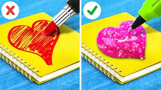 WHO DRAWS IT BETTER? || Best Painting Techniques and Bright Art Hacks for Students by 123 GO!Series
