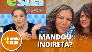Sonia Abrão opina sobre live de Mani Rego e dispara: “Esquece o Davi”