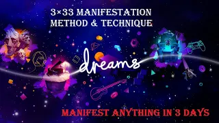 3 X 33 Manifestation technique/ सिर्फ 3 दिन में अपनी wish पूरी करो/ Best Technique Law of Attraction