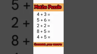 maths puzzle #shorts #viral