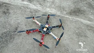 homemade hexacopter f550 drone first flight