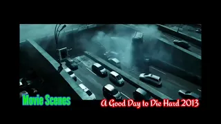A Good Day to Die Hard All Explosions,Car Crash & Destruction Scenes