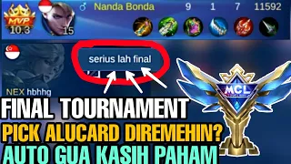 FINAL TOURNAMENT PICK ALUCARD DIREMEHIN?? AUTO GUA KASIH PAHAM SAMPAI TERDIAM - Mobile Legends #2