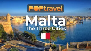 Walking in THREE CITIES / Malta 🇲🇹- Birgu, Cospicua and Senglea - 4K 60fps (UHD)
