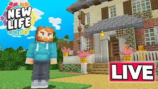 My FIRST STREAM on NEW LIFE SMP : Minecraft Survival