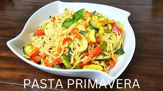 Flavorful Pasta Primavera | fresh vegetable pasta with a light creamy sauce | easy 30 minute meal